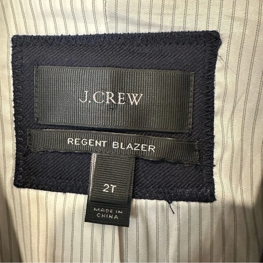 J. Crew Regent Wool Navy Blazer